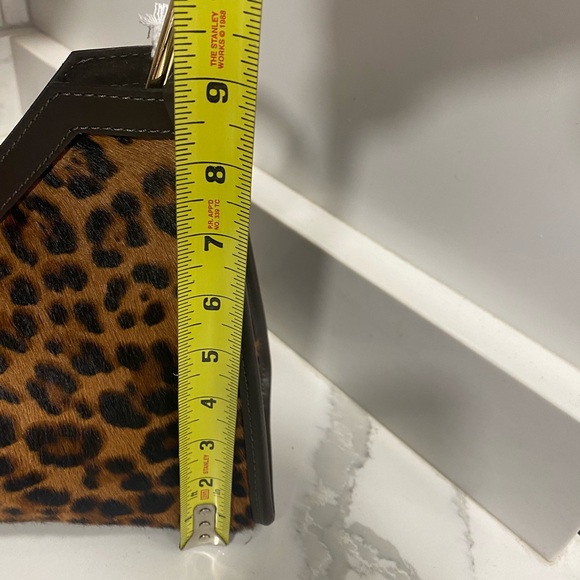 🆕 Cheval Firenze 🇮🇹 Leather Leopard Print Crossbody Handbag With Pouch - Picture 14 of 15